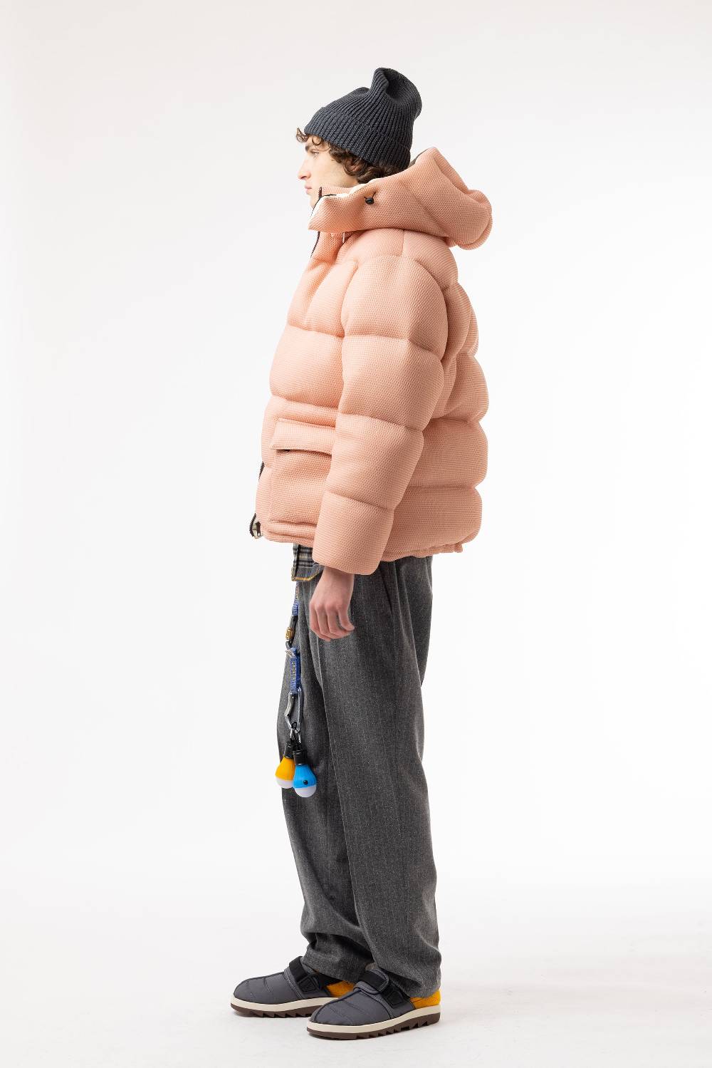 Lc23 Mesh Down Jacket Pink Offerta