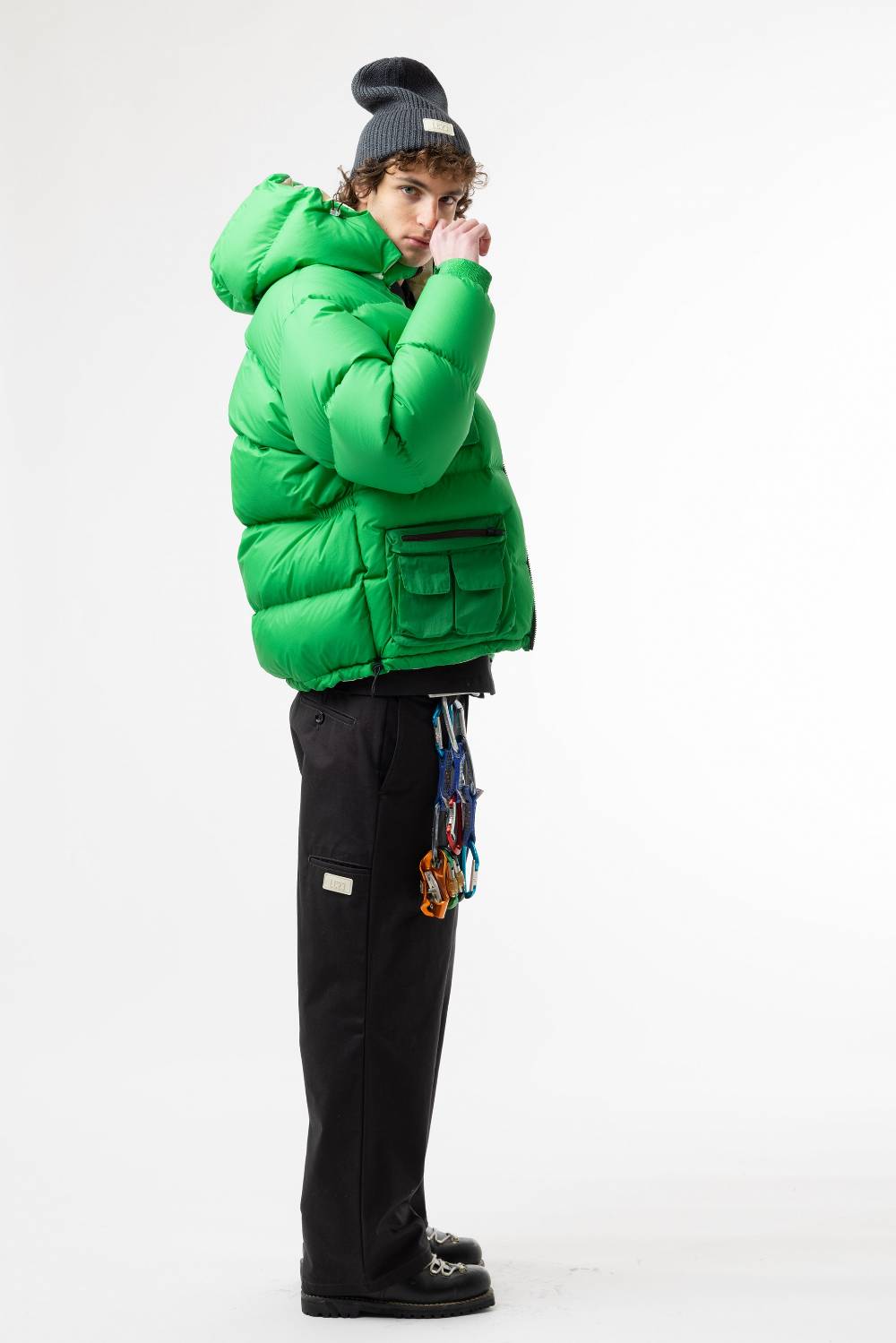 Lc23 Multipocket Down Jacket Green Economico