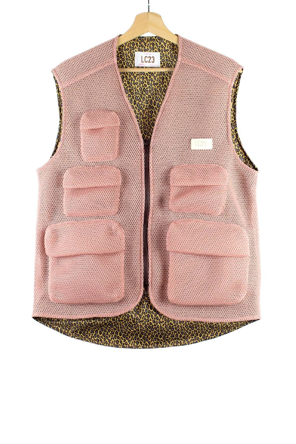 Lc23 Mesh Multipocket Vest Pink I Più Venduti
