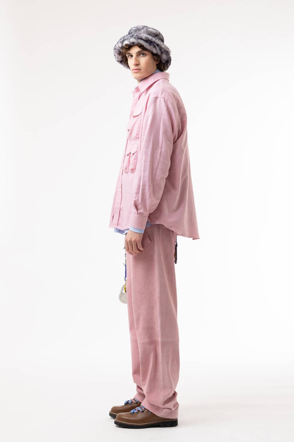 Lc23 Flannel Multipocket Shirt Pink Vendite Flash