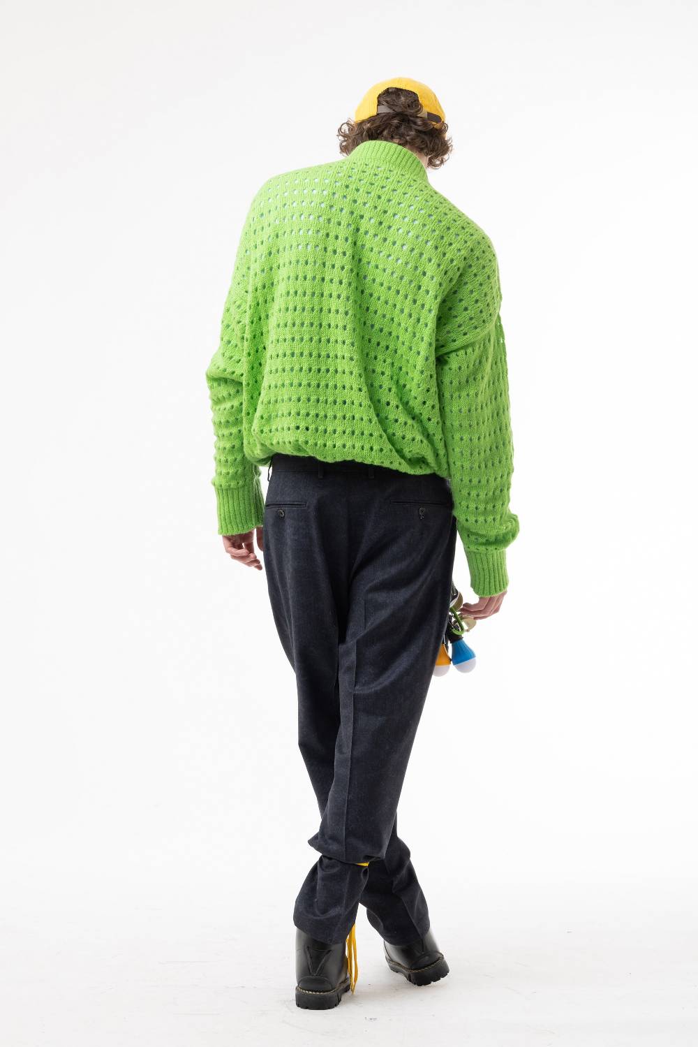 Lc23 Perforated Cardigan Green Negozio online di fabbrica