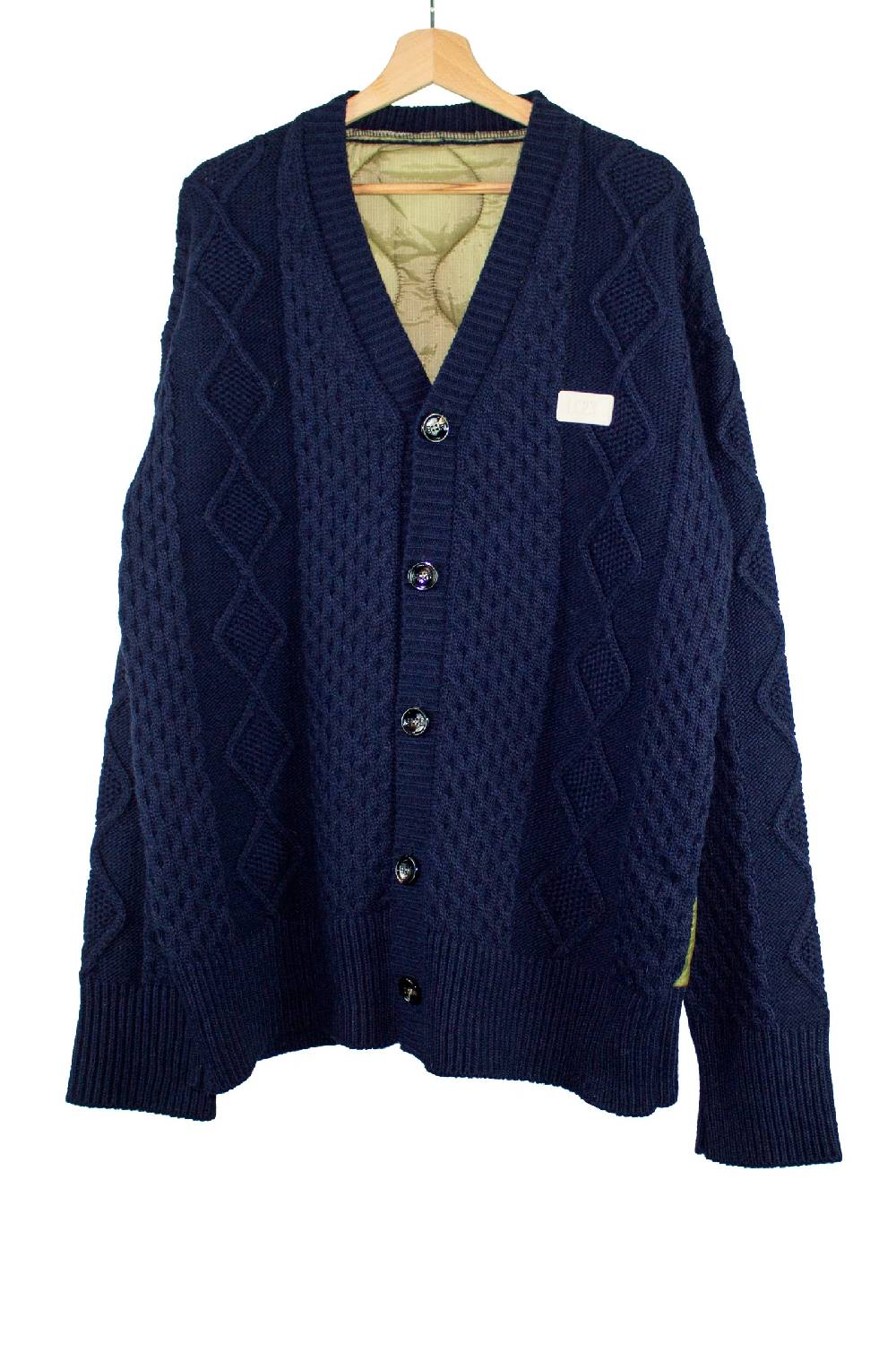 Lc23 Quilted Cardigan Navy Offerta esclusiva