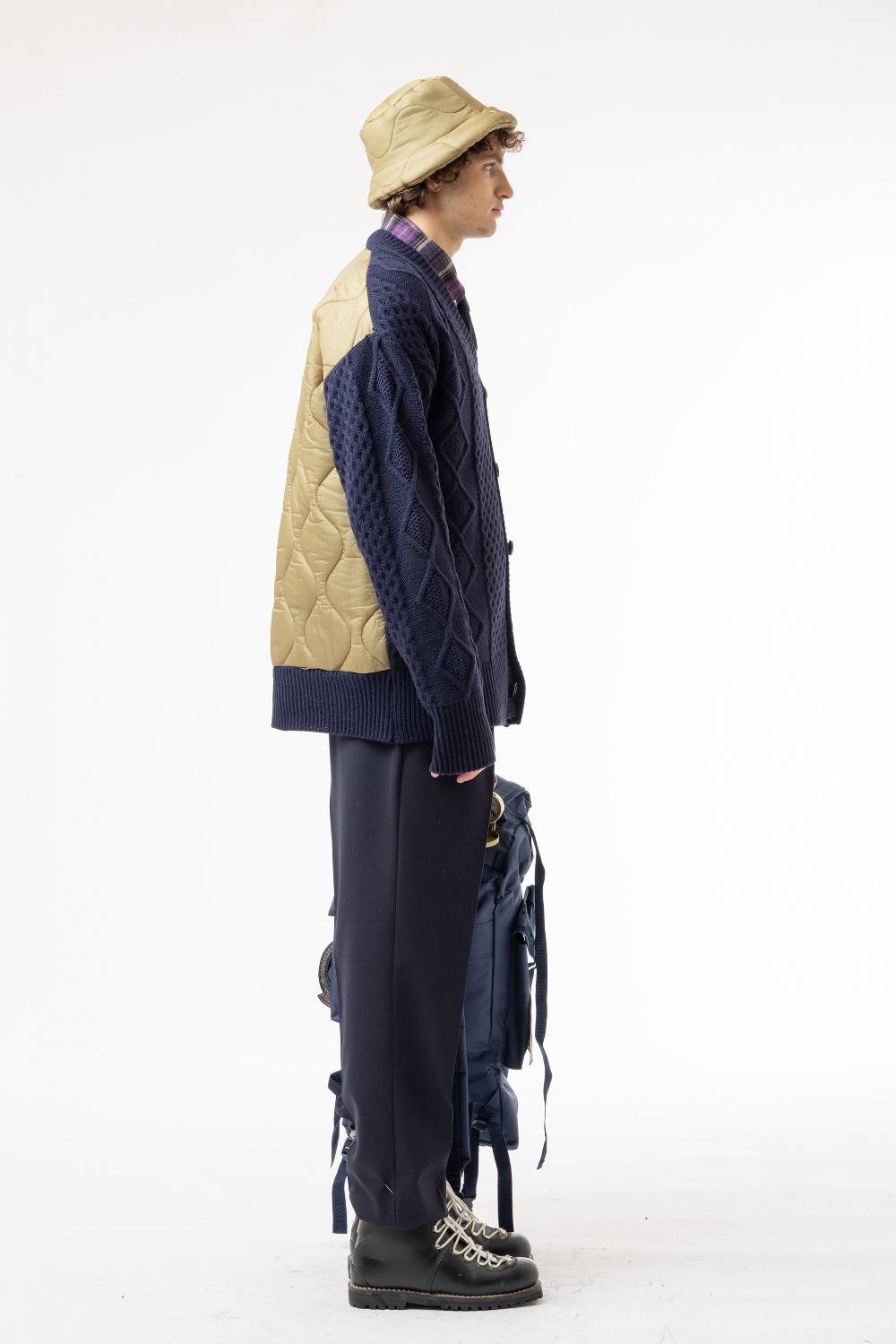 Lc23 Quilted Cardigan Navy Offerta esclusiva