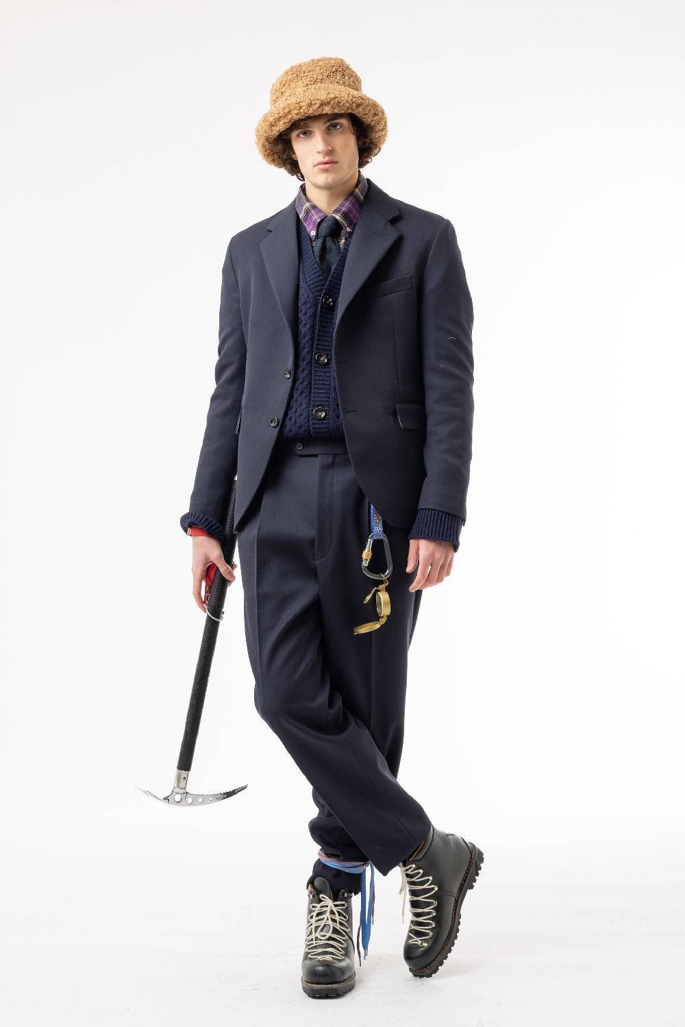 Lc23 Marzotto Wool Navy Trousers