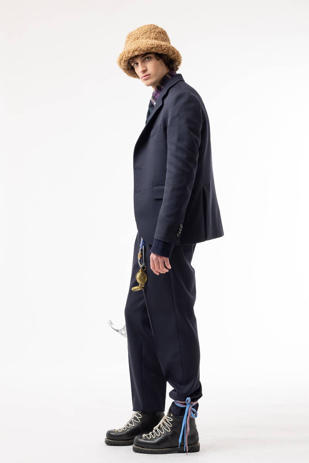 Lc23 Marzotto Wool Navy Trousers Offerta Pasqua