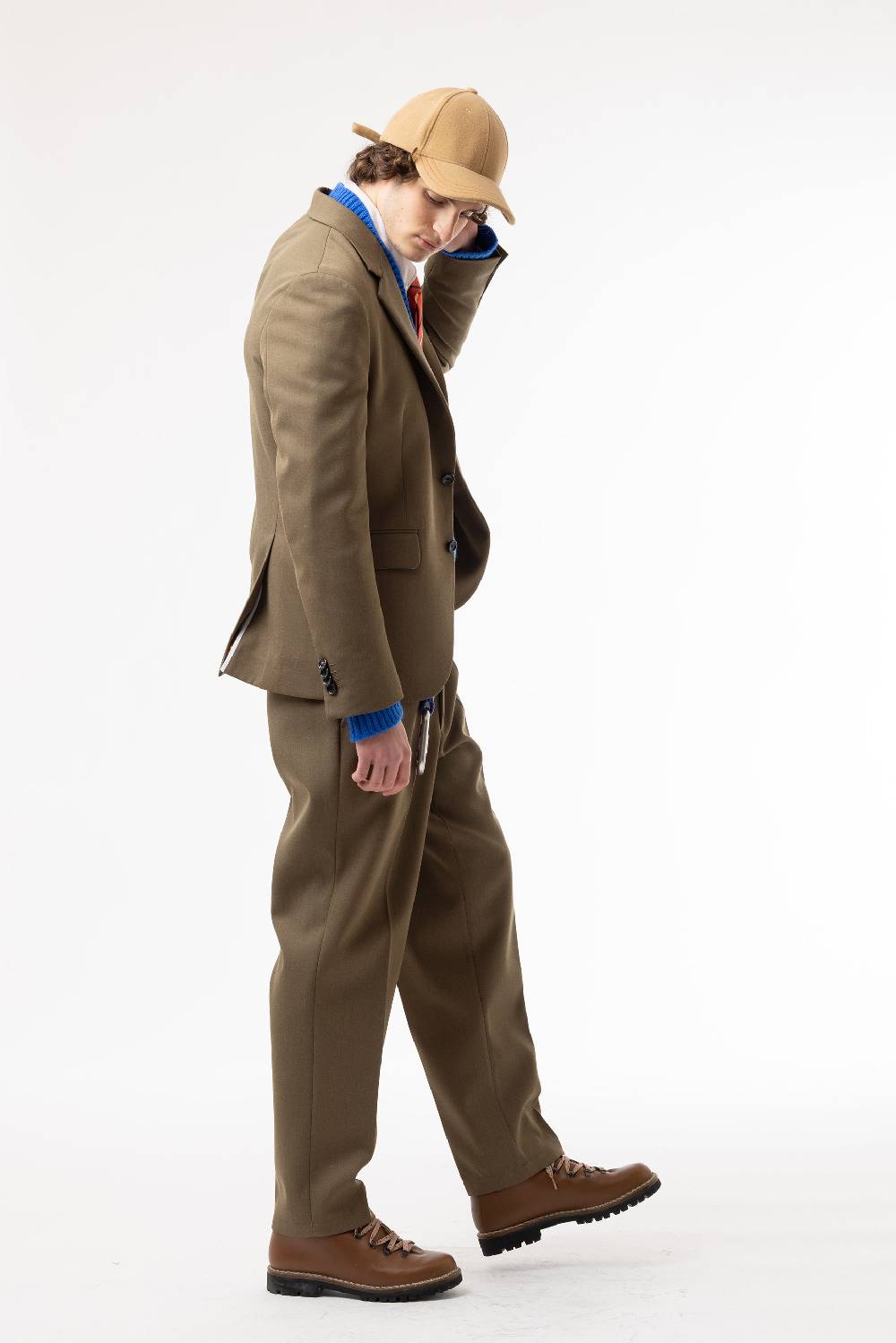 Lc23 Marzotto Wool Olive Trousers Online Outlet