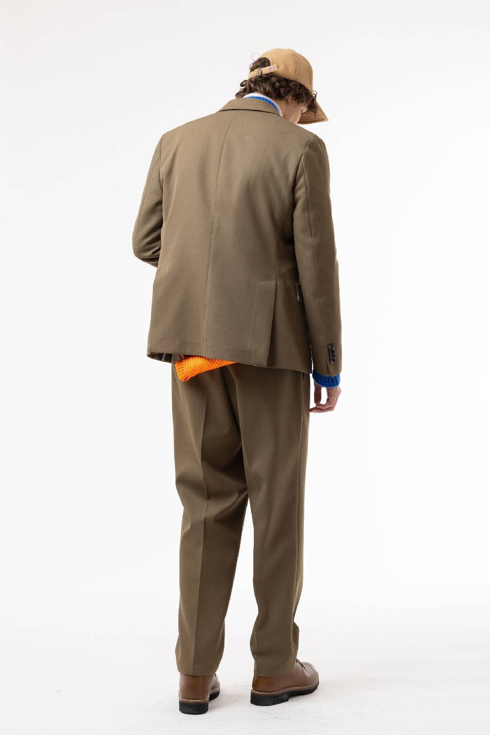 Lc23 Marzotto Wool Olive Trousers Online Outlet