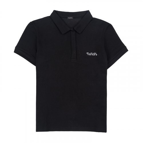 Nanán Polo Manica Corta Nera Online Outlet