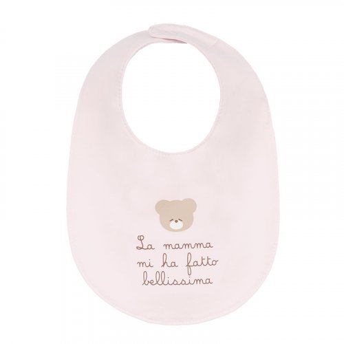Nanán Bavaglio rosa "La mamma mi ha fatto bellissima" Spedizione Gratuita