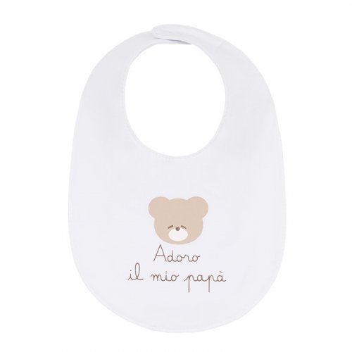 Nanán Bavaglio bianco "Adoro il mio papà" Pezzi Unici