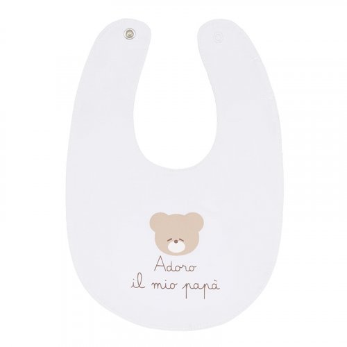 Nanán Bavaglio bianco "Adoro il mio papà" Pezzi Unici