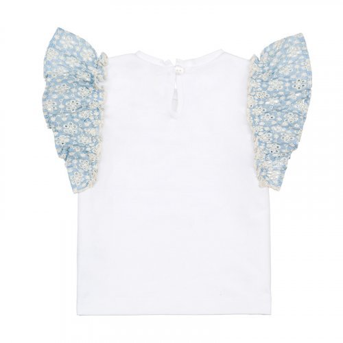 Nanán T-Shirt con frappa azzurra Saldi Di Fabbrica