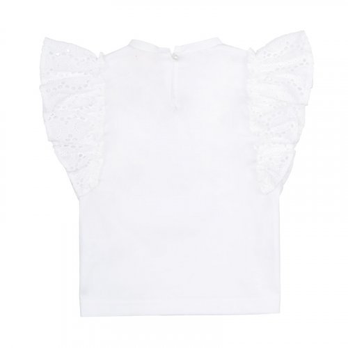 Nanán T-shirt bianca con frappe Negozio