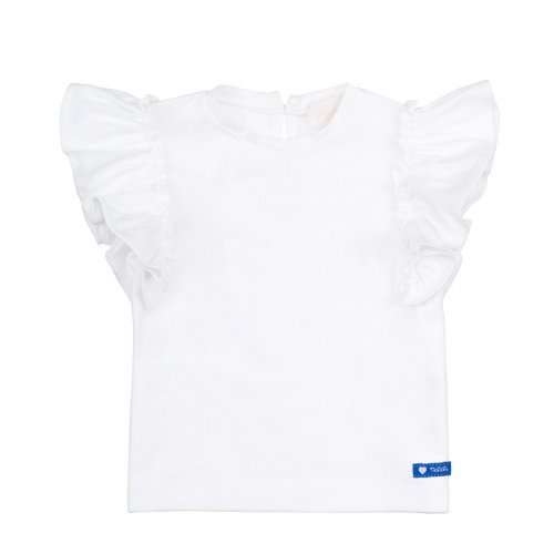 Nanán T-shirt bianca con frappe In Saldo