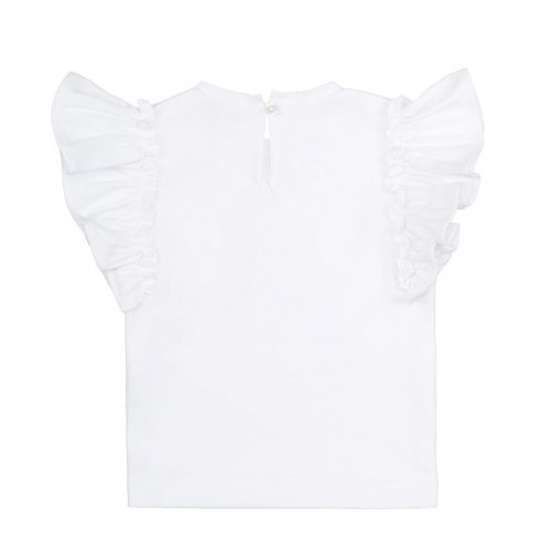 Nanán T-shirt bianca con frappe In Saldo