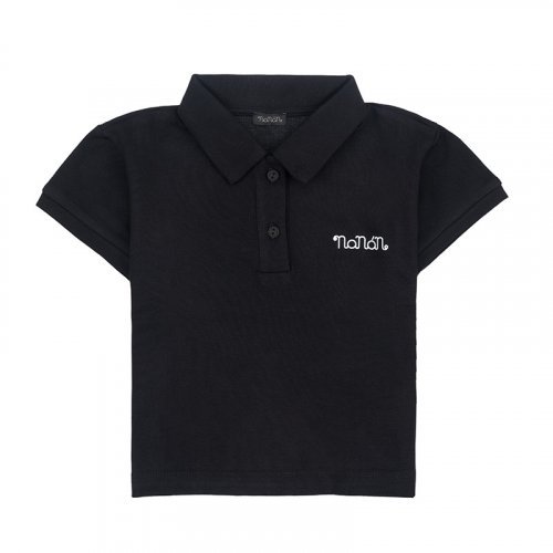 Nanán Polo Manica Corta Nera