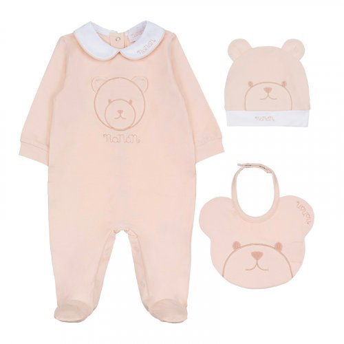Nanán Confezione regalo tutina + berretta + bavaglio Saldi Di Fabbrica