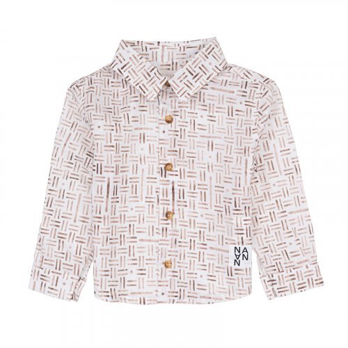 Nanán Camicia con fantasia geometrica Offerta speciale