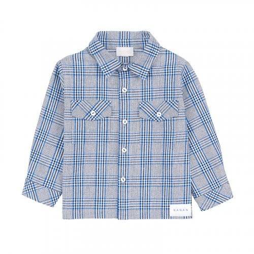 Nanán Giacca/camicia scozzese blu Online