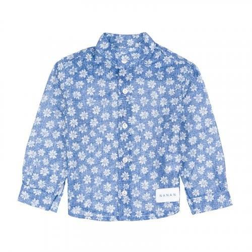 Nanán Camicia coreana azzurra Saldi