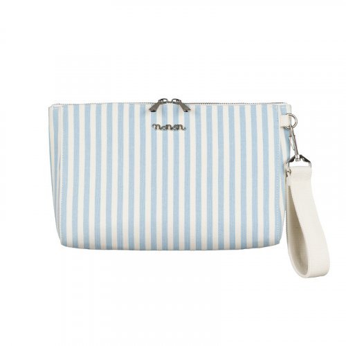 Nanán Pochette canvas azzurra Sconto di tempo limitato