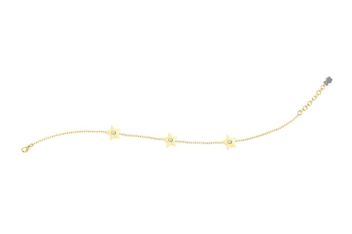 Nanán Bracciale Stelle Gialle Argento Promozione temporanea