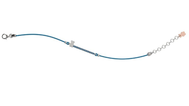 Nanán Bracciale Argento 925 - Col Azzurro Qualità Garantita