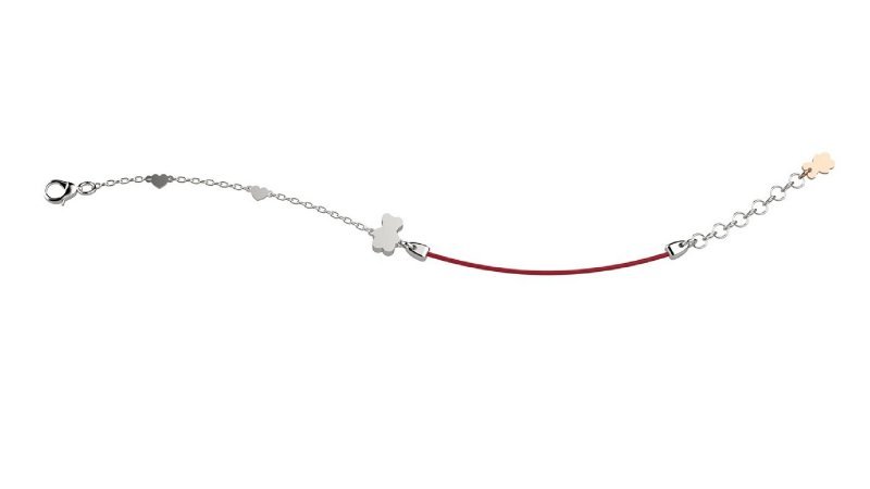 Nanán Bracciale Argento 925 - Col Rosso Prezzo Ridotto