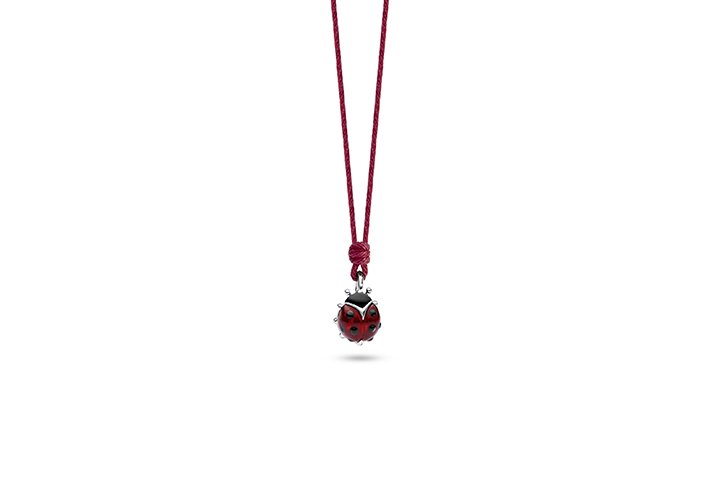 Nanán Collana Coccinella Argento Offerta San Valentino