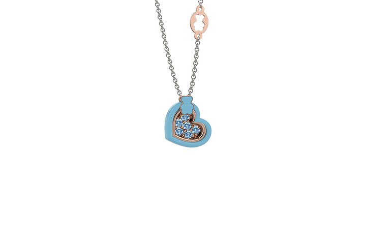 Nanán Pendente cuore azzurro Offerta Anniversario