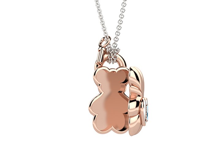 Nanán Pendente "Portami con te" orsetto rosa Online Outlet