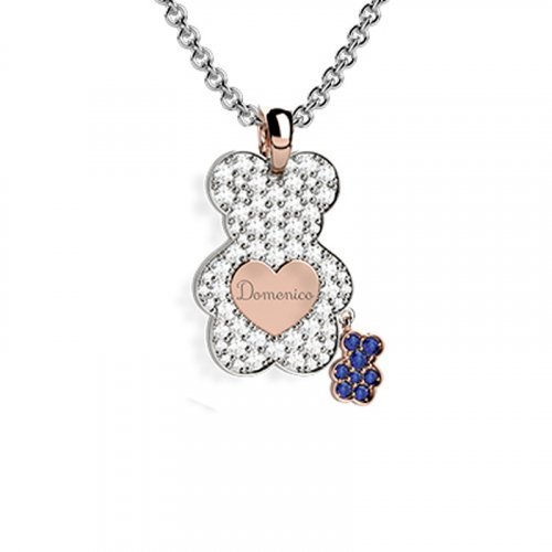 Nanán Pendente Orso Diamanti - Blu