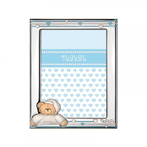 Nanán Cornice Argento Tato azzurro 130x180mm Offerte giornaliere