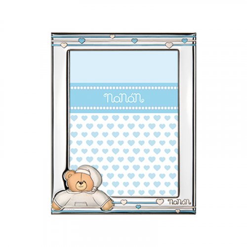 Nanán Cornice Argento Tato azzurro 90x130mm Enormi risparmi