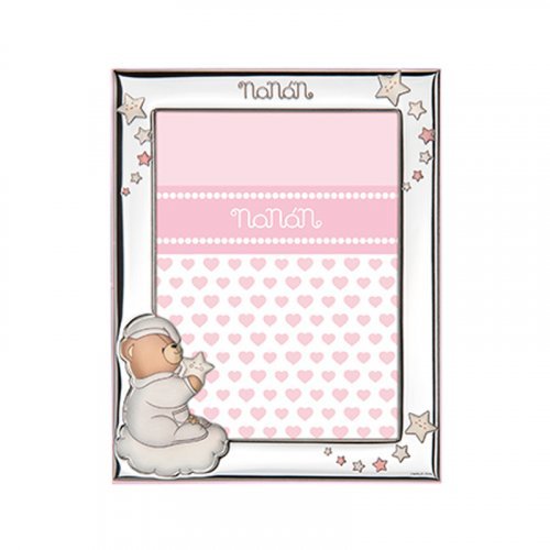 Nanán Cornice Argento rosa 90x130mm Ritorno libero