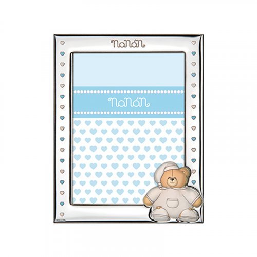 Nanán Cornice Argento Tato azzurro 130x180mm Rilascio limitato