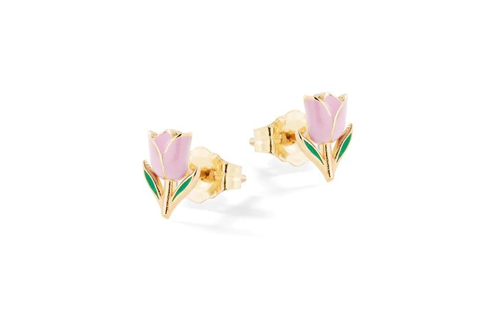 Nanán Orecchini Rose Argento In vendita