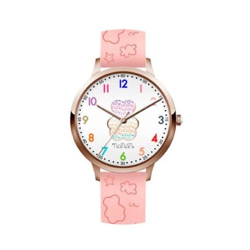Nanán Orologio bambino Bianco/Multicolor cinturino rosa Spedizione Gratuita
