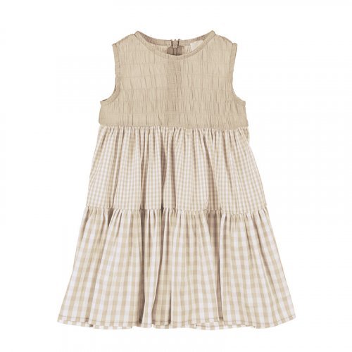 Nanán Abito 3 Balze Beige Fornitura limitata