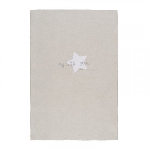Nanán Coperta letto grigia in jersey "My little Star" In vendita