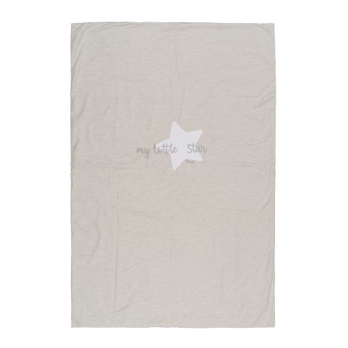 Nanán Coperta letto grigia in jersey "My little Star" In vendita