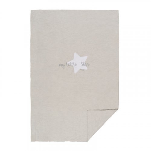 Nanán Coperta letto grigia in jersey "My little Star" In vendita