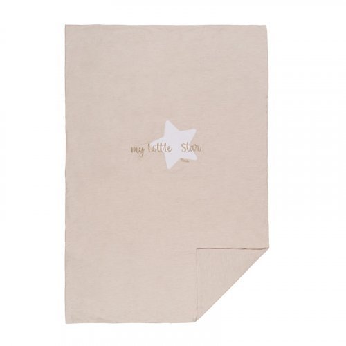 Nanán Coperta letto beige "My little star" in jersey Sconti questo mese