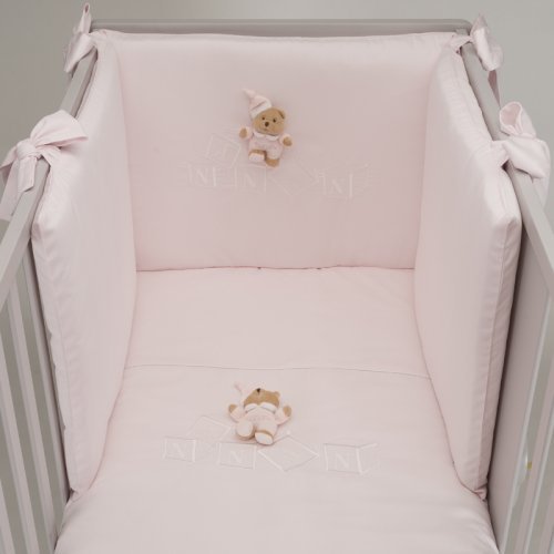 Nanán Set Piumone e Paracolpi 4pz dadini Rosa Sconto di tempo limitato