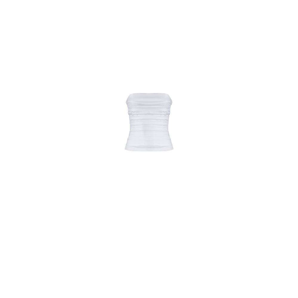 Nineminutes REVERSIBLE – THE LUCY TOP COTTON WHITE In Saldo