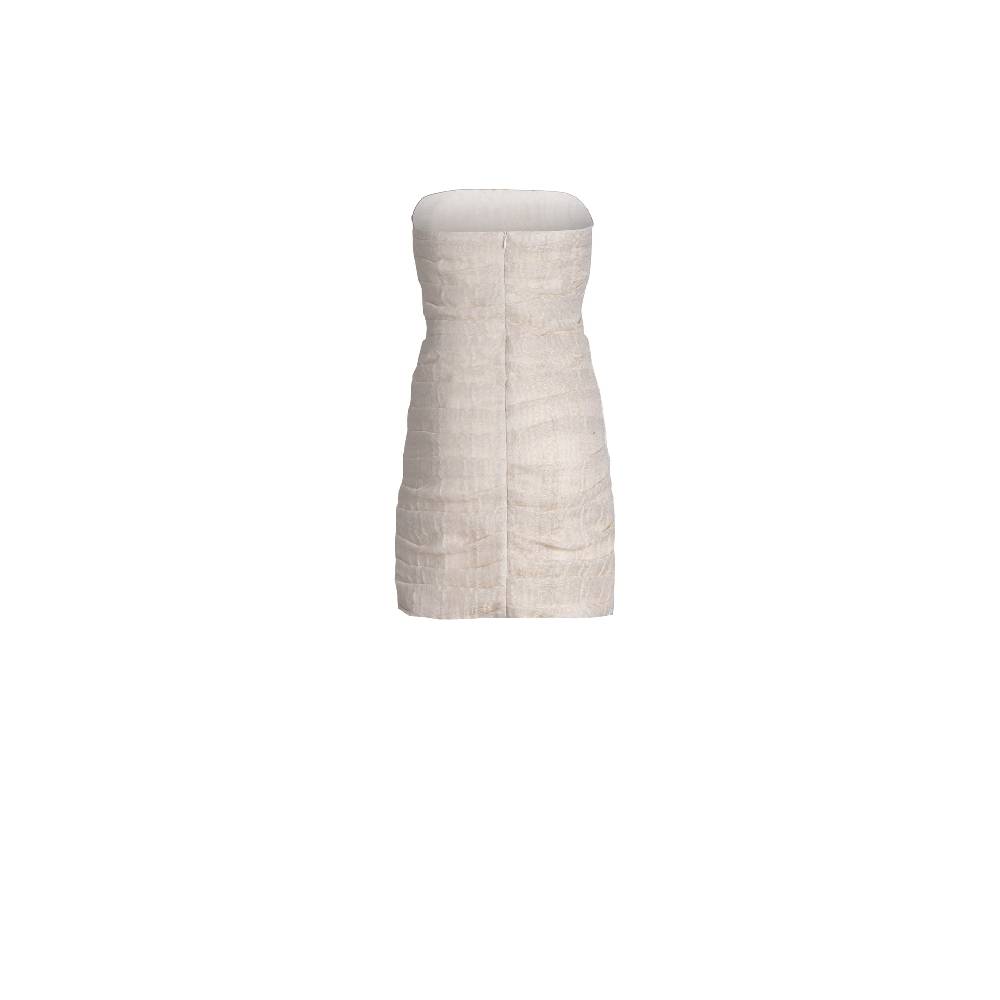 Nineminutes REVERSIBLE – THE LUCY DRESS GOLD LINEN Vendita Economica