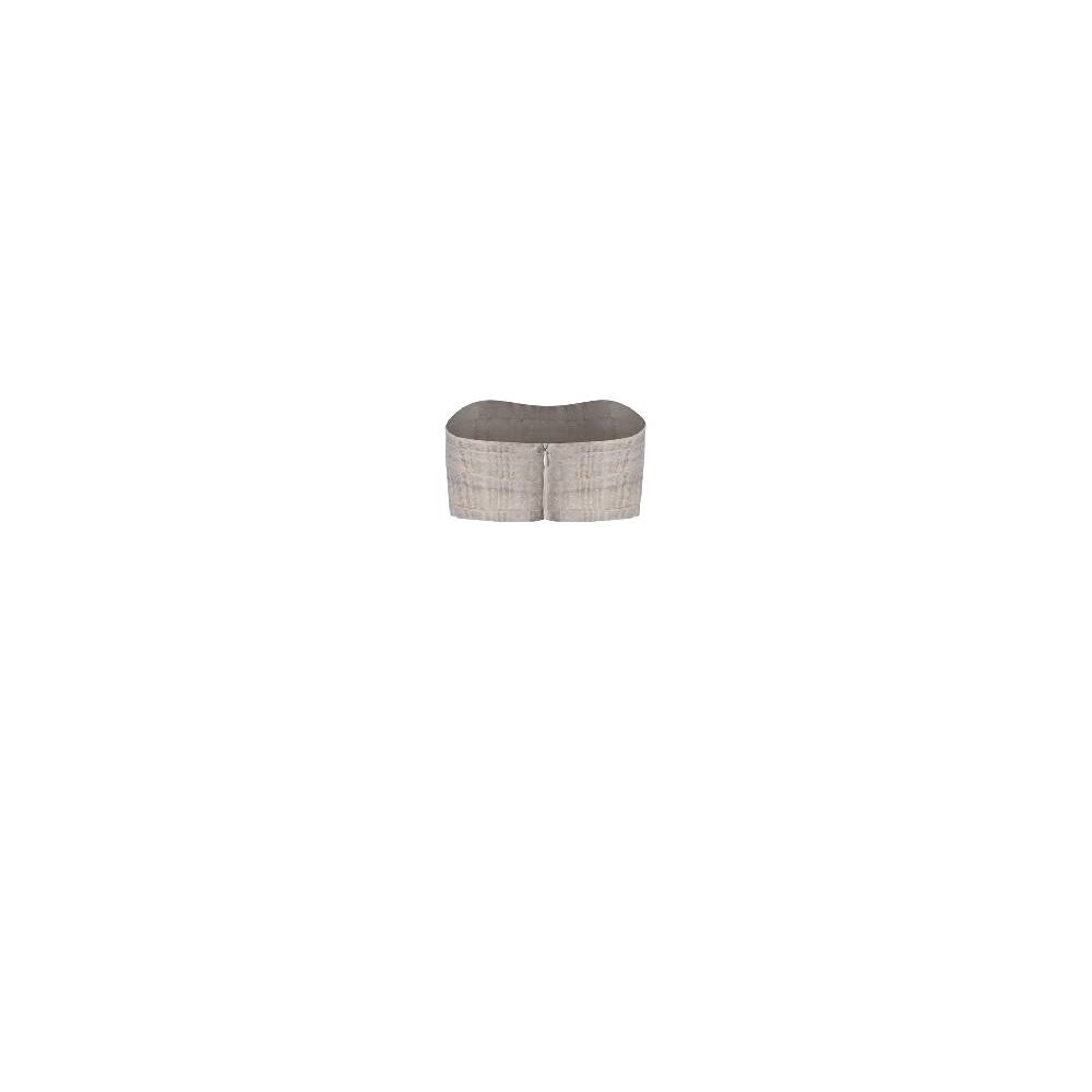 Nineminutes REVERSIBLE – THE LUCY CROP TOP GOLD LINEN Convenienza