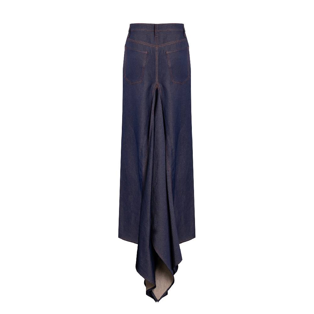 Nineminutes REVERSIBLE – THE LONG MARY BLUE DENIM Vendita Calda