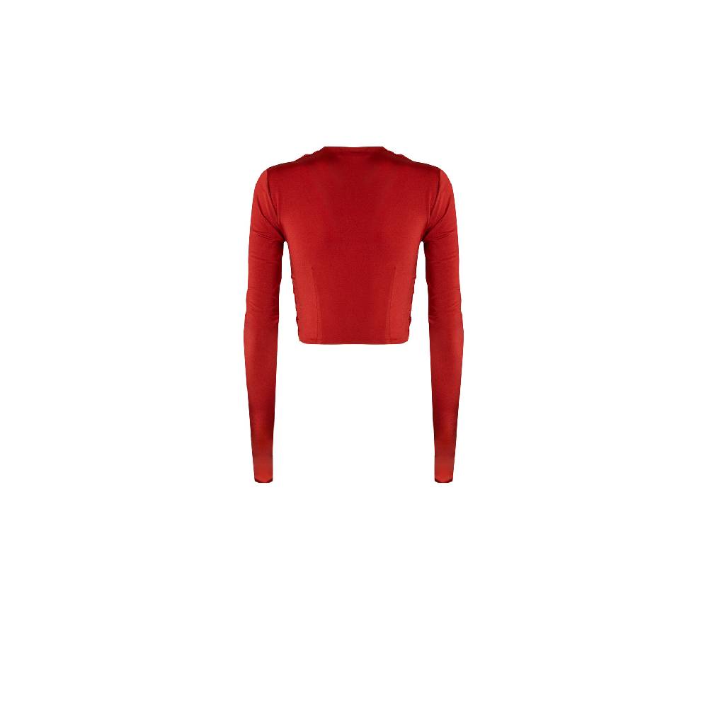 Nineminutes REVERSIBLE – THE RAFFAELLA TOP LYCRA ORANGE Saldi Di Fabbrica