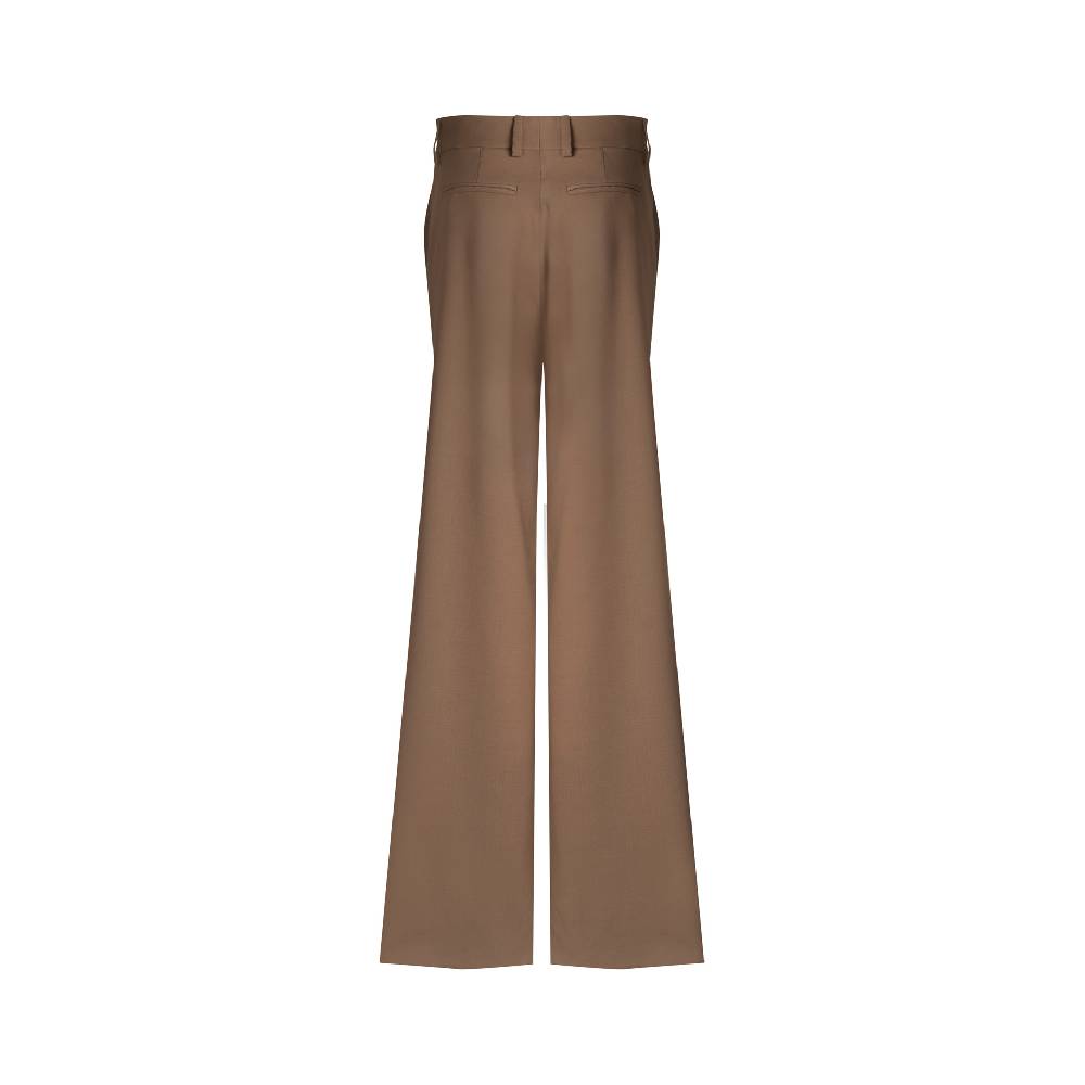Nineminutes REVERSIBLE – THE WOMAN SUBMARINE PANTS WOOL SAND Nuovo